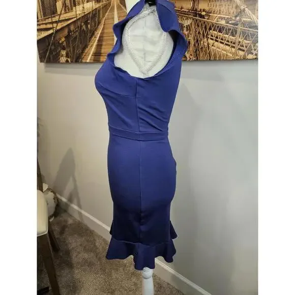 ALI  & Jay Chic Navy Blue Ruffled Dress - Picture 2 of 7